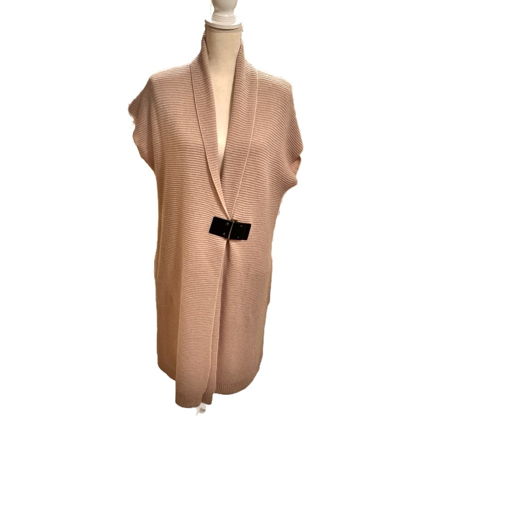 Adrienne Vittadini Tan Sweater Vest